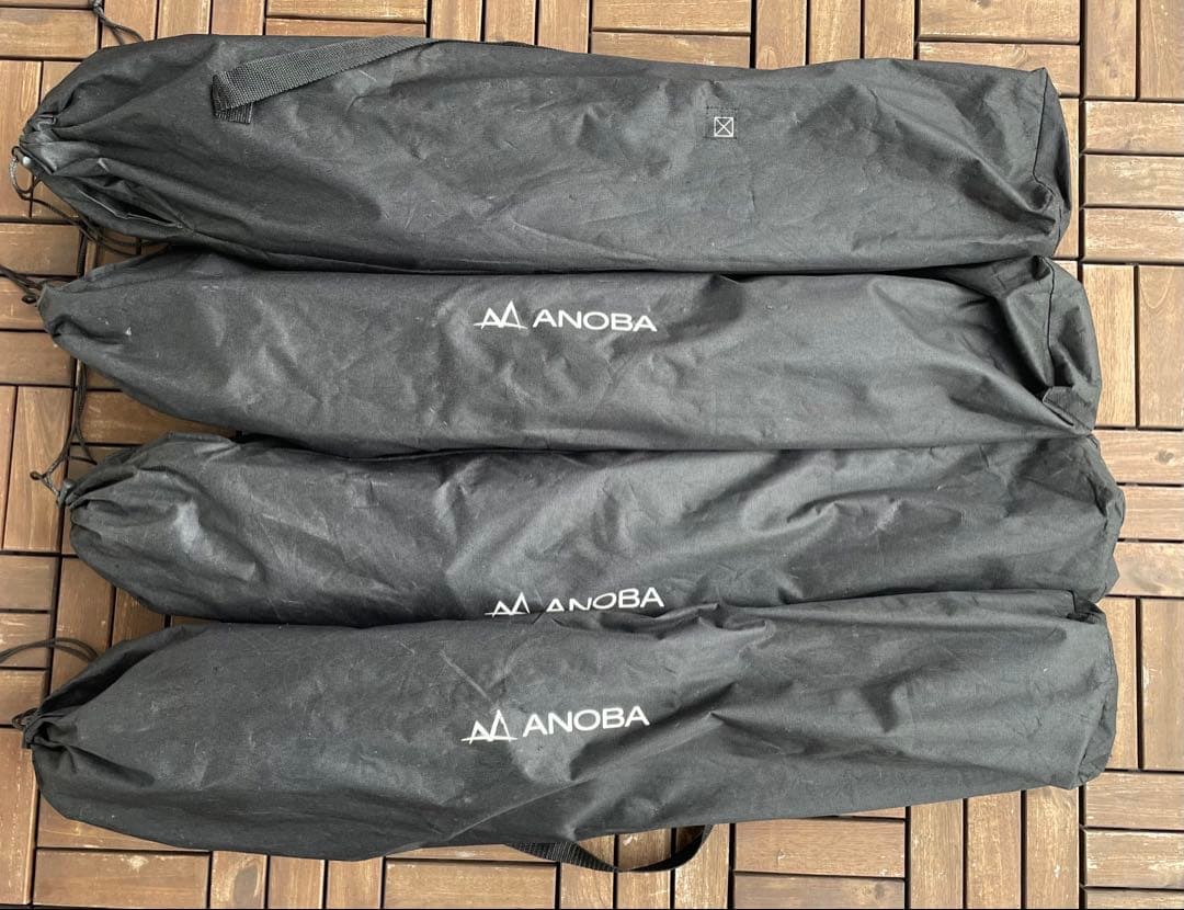 『値下げ』4脚セット　ウッドハイバックローチェア　anoba