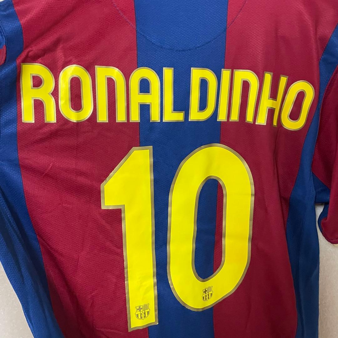 【正規品】ロナウジーニョ 10 カンプノウ50周年 バルセロナ ユニフォーム L