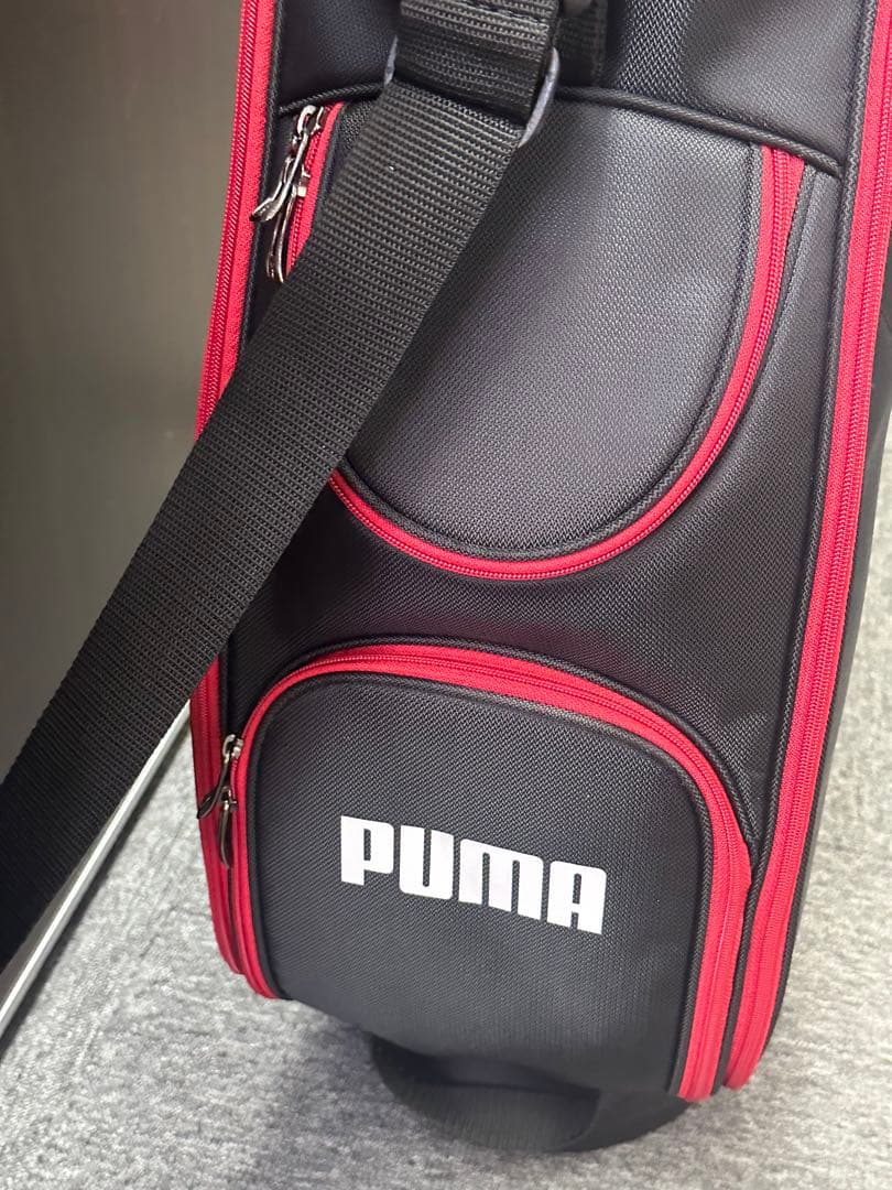 新品未使用！PUMA ゴルフバッグ 9インチ ブラック/レッド