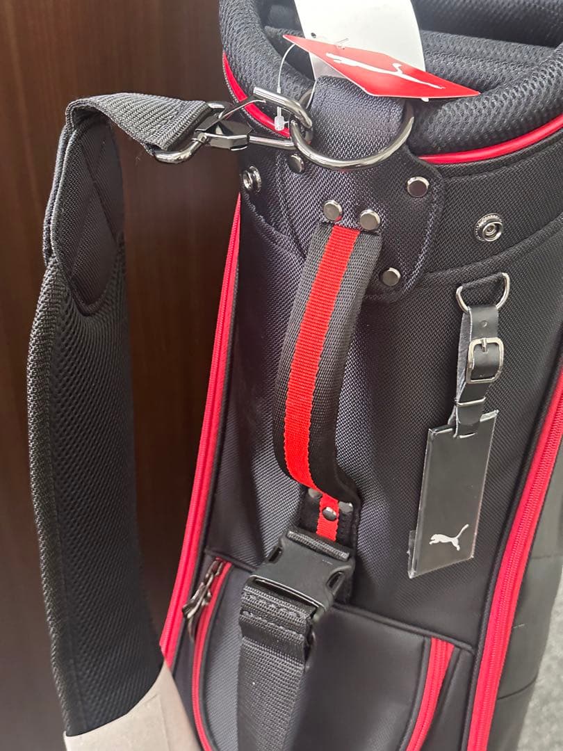 新品未使用！PUMA ゴルフバッグ 9インチ ブラック/レッド