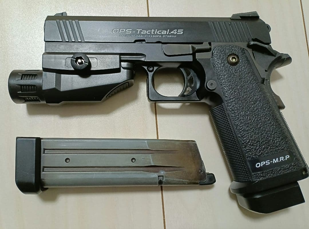 【中古品】東京マルイ ガスガン「ハイキャパ4.3 タクティカルカスタム」＋α