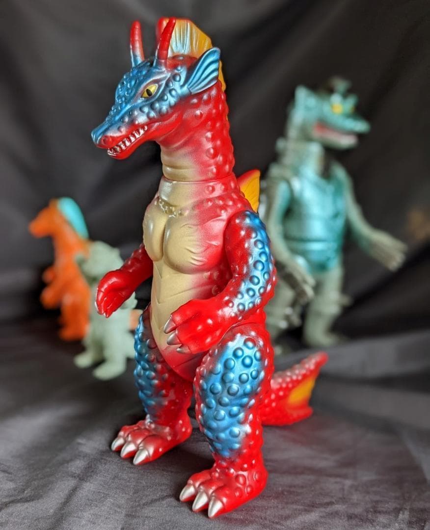 【バムⅡ】メカゴジラ２＆チタノザウルス（ブルマァク・Ｍ１号）ソフビ＋ミニ