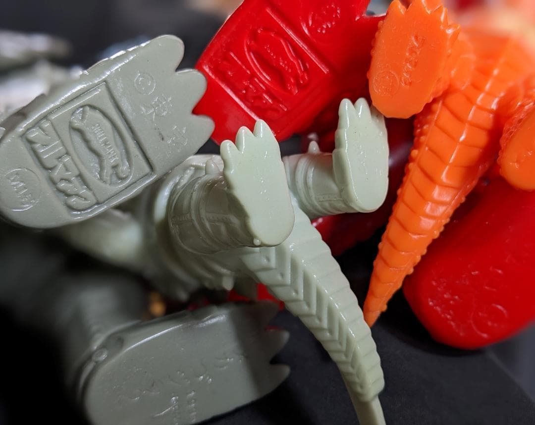 【バムⅡ】メカゴジラ２＆チタノザウルス（ブルマァク・Ｍ１号）ソフビ＋ミニ