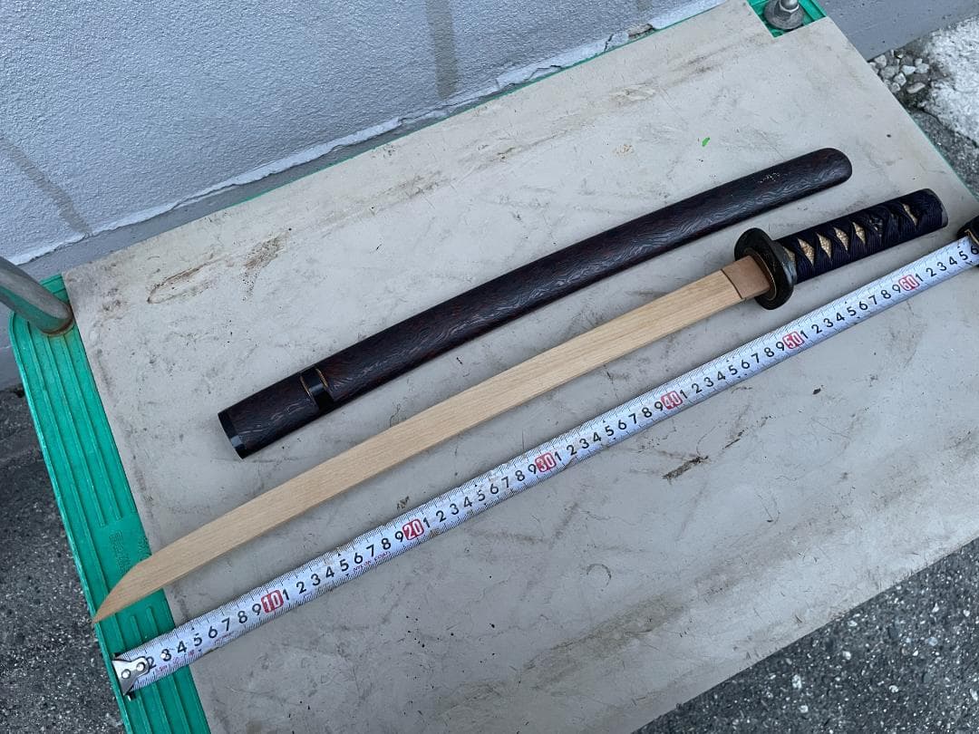 ★状態〇★ 竹光 模造刀 昭和レトロ [ 鍔 柄 が希少品 ] 古美術品 置物