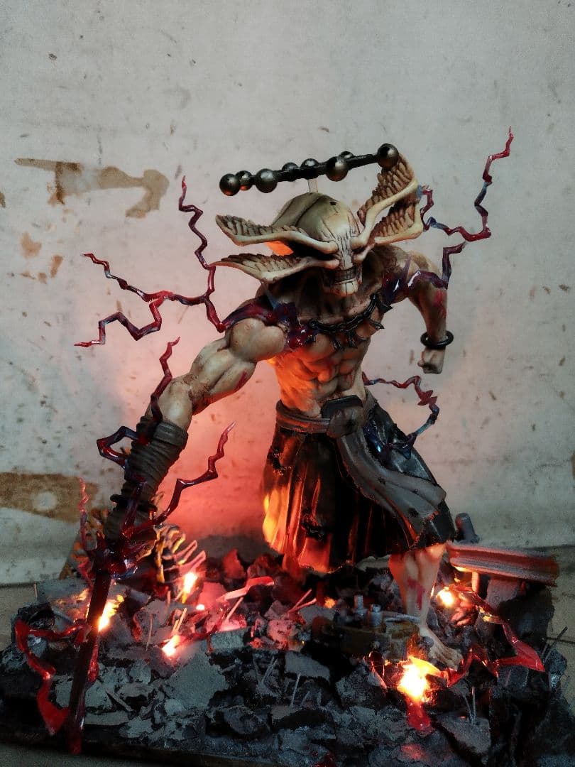 改修リペイント　八握剣異戎神将　摩虎羅　フィギュア　呪術廻戦≡（モジュロ）LED