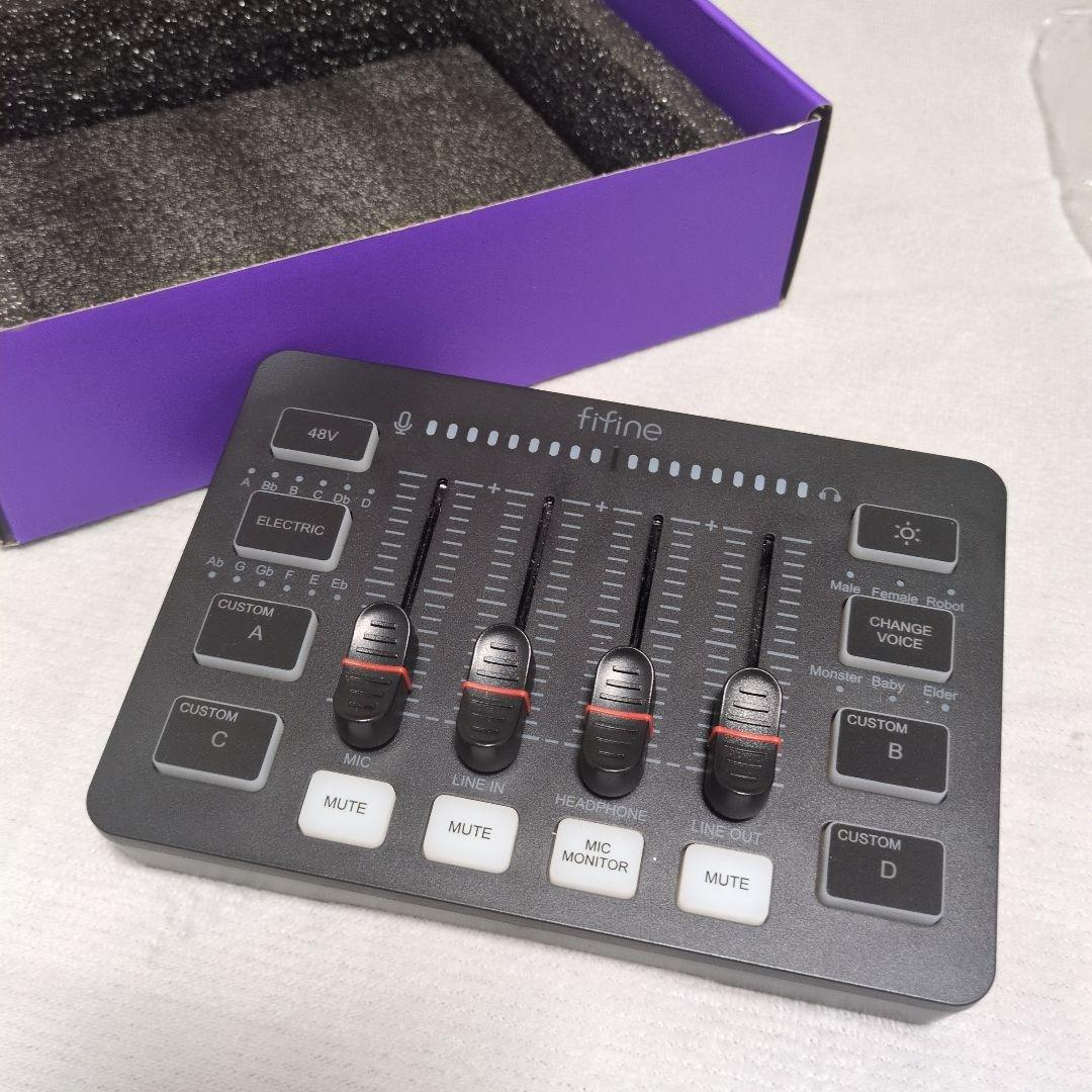 【中古品】多機能オーディオミキサー RGBライト ボイスチェンジャー搭載