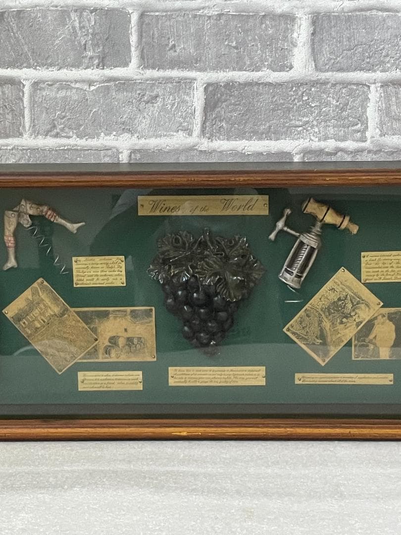 ★値下★壁掛け インテリア アンティーク ヴィンテージ 額 つり金具付き