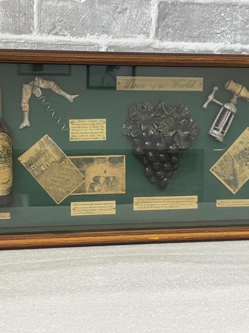 ★値下★壁掛け インテリア アンティーク ヴィンテージ 額 つり金具付き