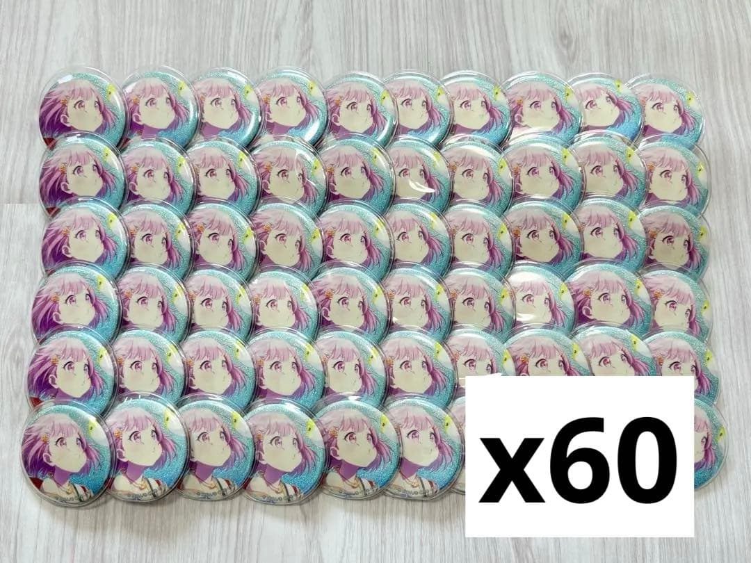 プロセカ　鳳えむ　缶バッジ　グリッター缶バッジ　グリ缶　水着　12A　60個