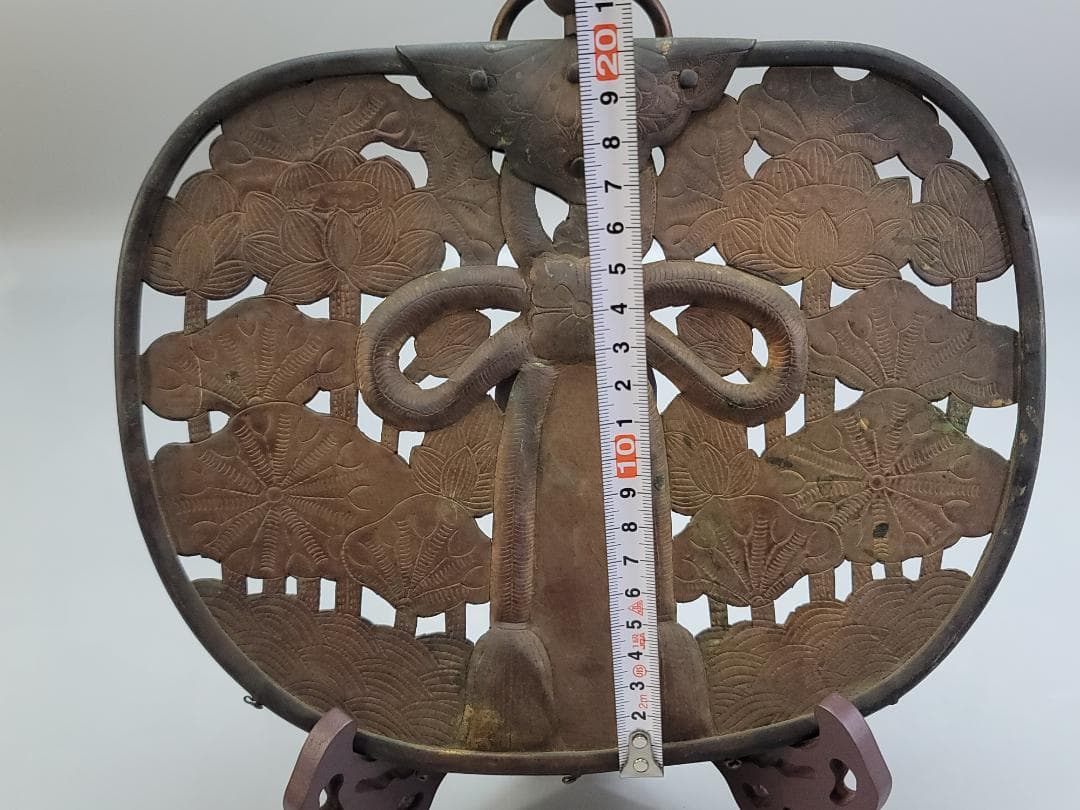 仏教美術 華鬘 古銅 鍍金 装飾