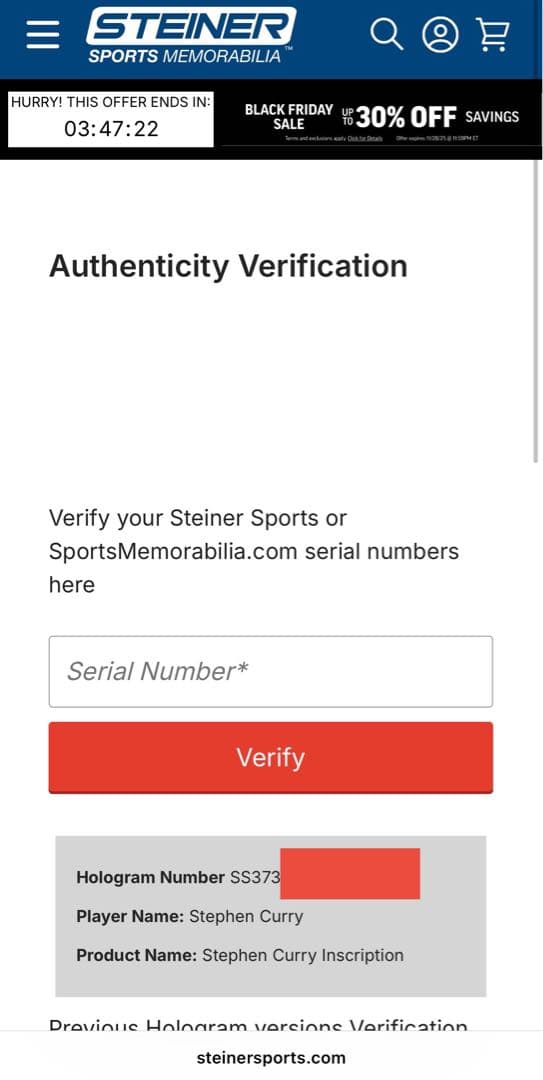 【証明付き】 CURRY サイン ステフィン カリー アンダーアーマー