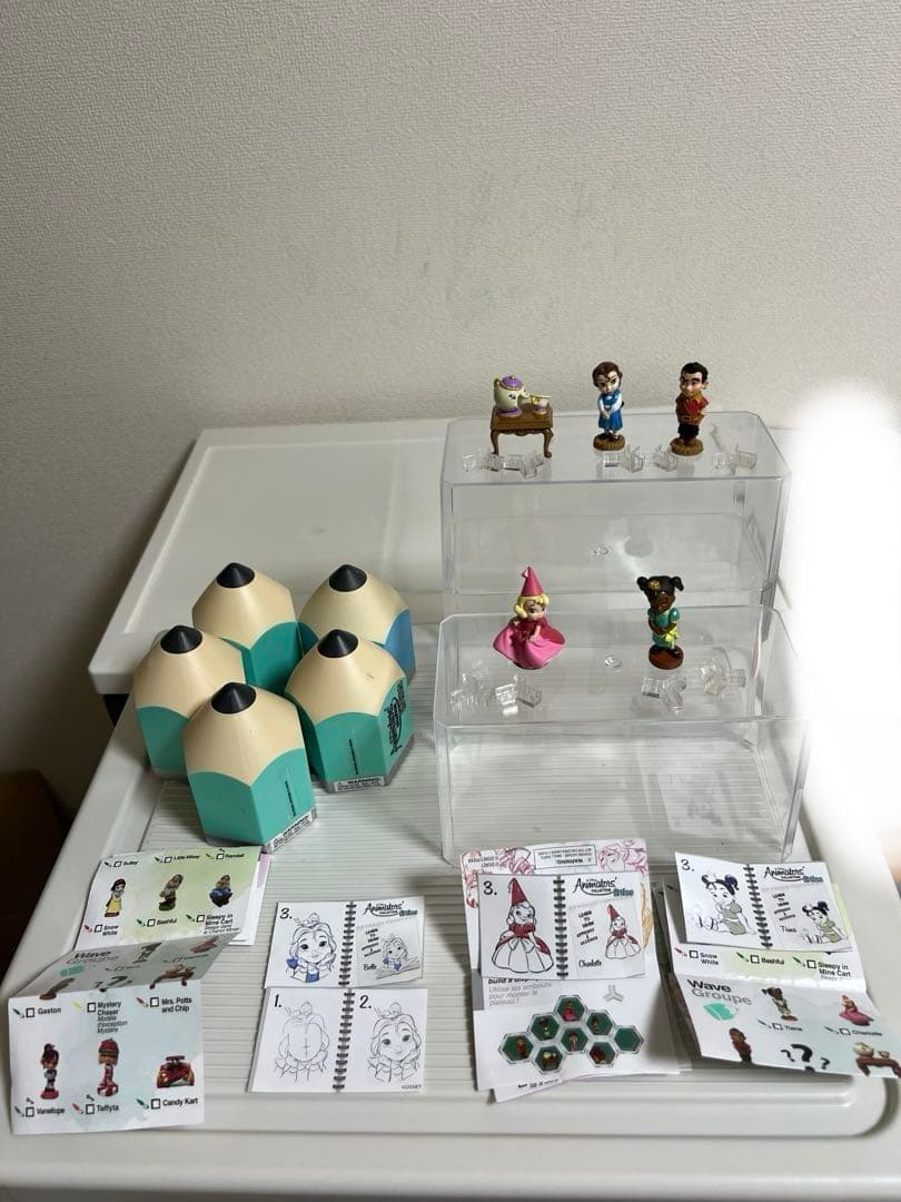 ディズニー、アニメータードール（ミニ）ベル、シャルロット、ティアナ