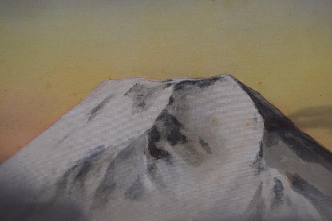 和秀/富士山秋景図/霊峰秋色/横物/掛軸☆宝船☆Z-425