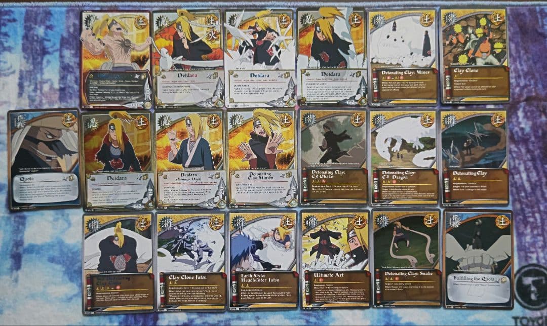 NARUTO ナルトカードゲーム CCG デイダラ セット