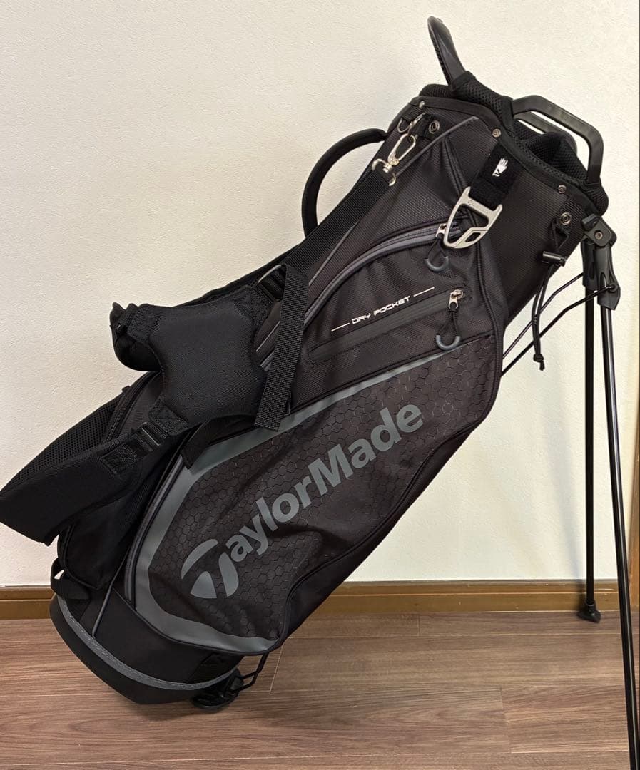 テーラーメイド9.5型アスリートプロモデルスタンド（BK）ゴルフキャディバック