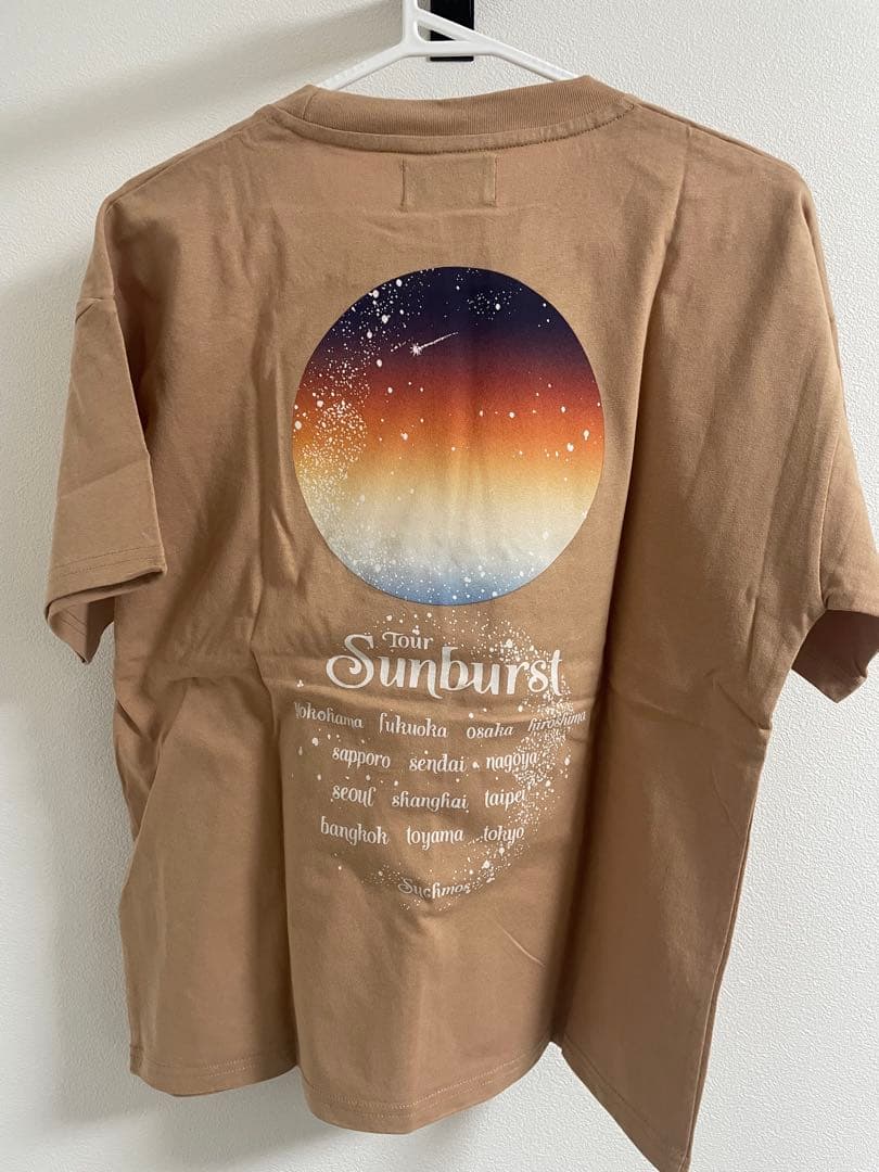 Suchmos Tour Sunburst Tシャツ ベージュ