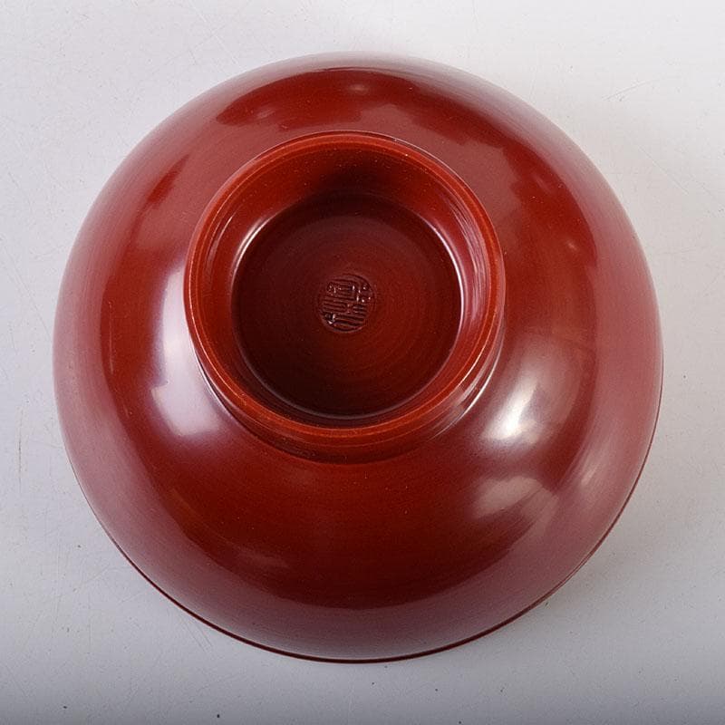 和食器　松谷窯　内染付　陶漆　蓋物　蓋碗　５客　共箱　M　R8058C