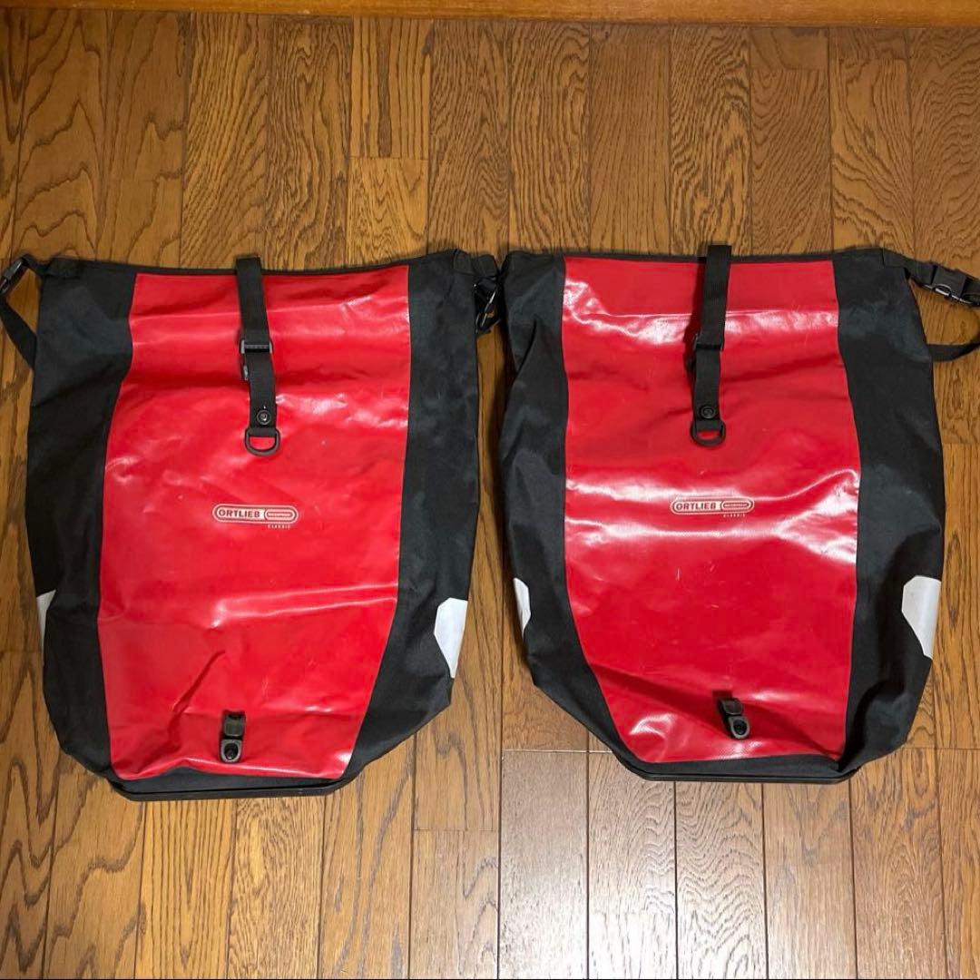 ORTLIEB オルトリーブ バックローラー クラシックQL21 ペア レッド