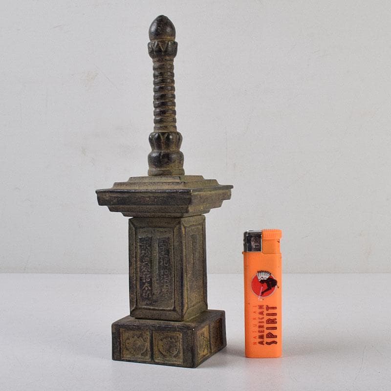 仏教美術　元徳三年　青銅製　御寶塔　仏塔　V　R9096