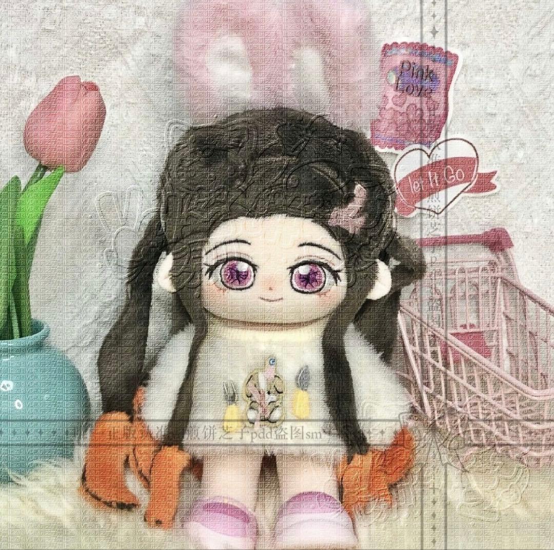 竈門禰豆子　ぬいぐるみ　20cm 着せ替え　鬼滅