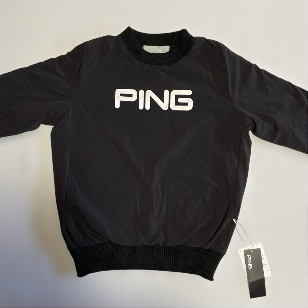 【新品タグ付き】PING ピン ニットセーター リバーシブル ブラック M