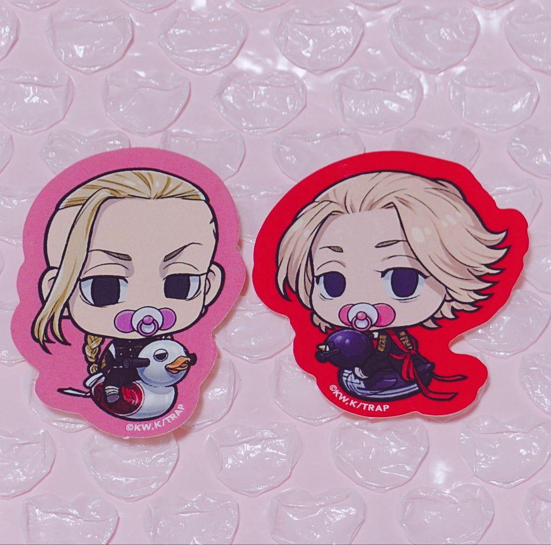 東京リベンジャーズ 龍宮寺堅 佐野万次郎 ぱずりべ ばぶりべ ステッカー