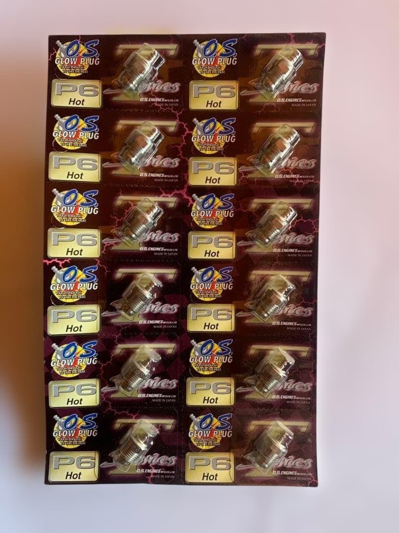 OS 小川精機 P6 Hot ターボヘッドプラグ 1シート (12個入)