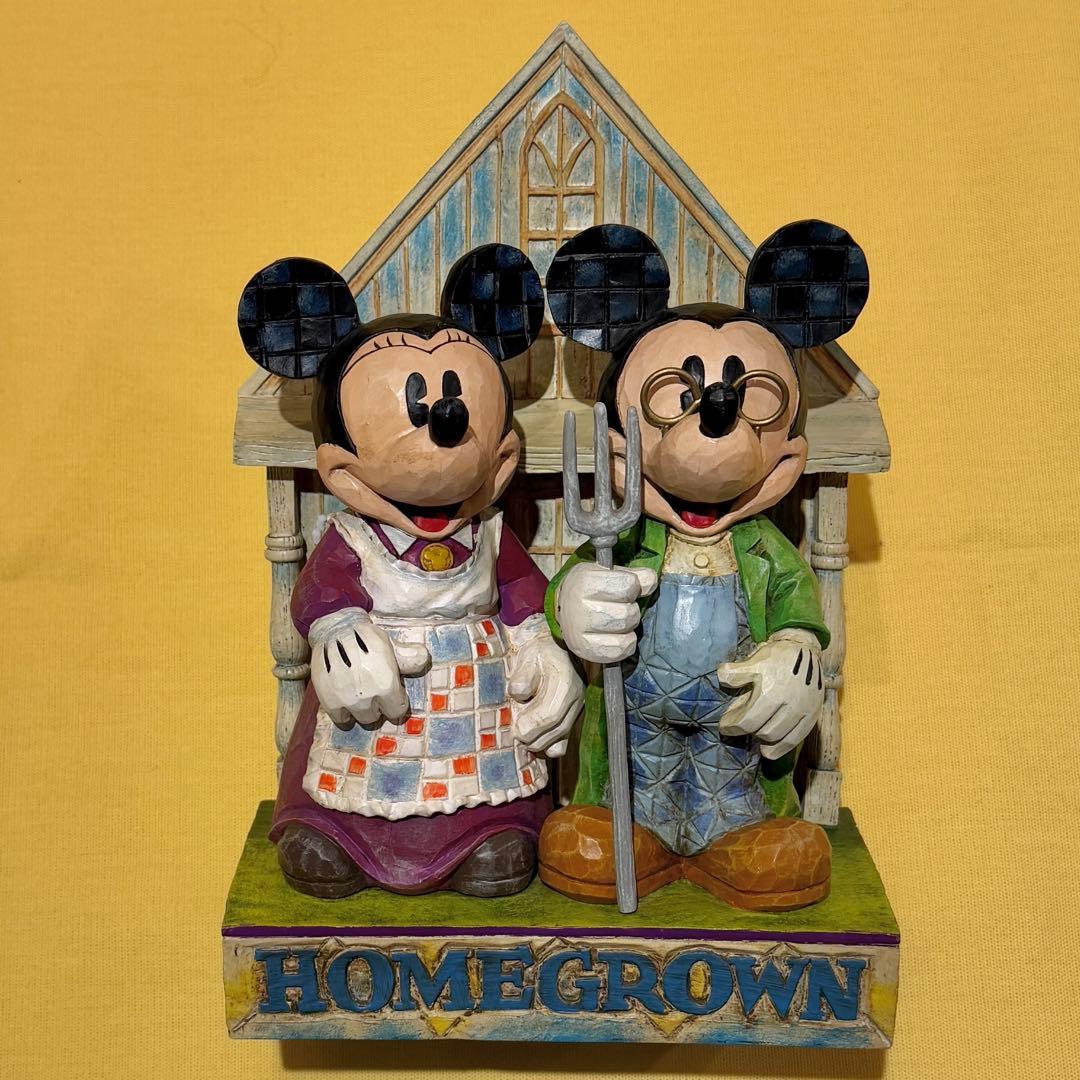 ディズニー ショーケースコレクション ミッキー ミニー　置物