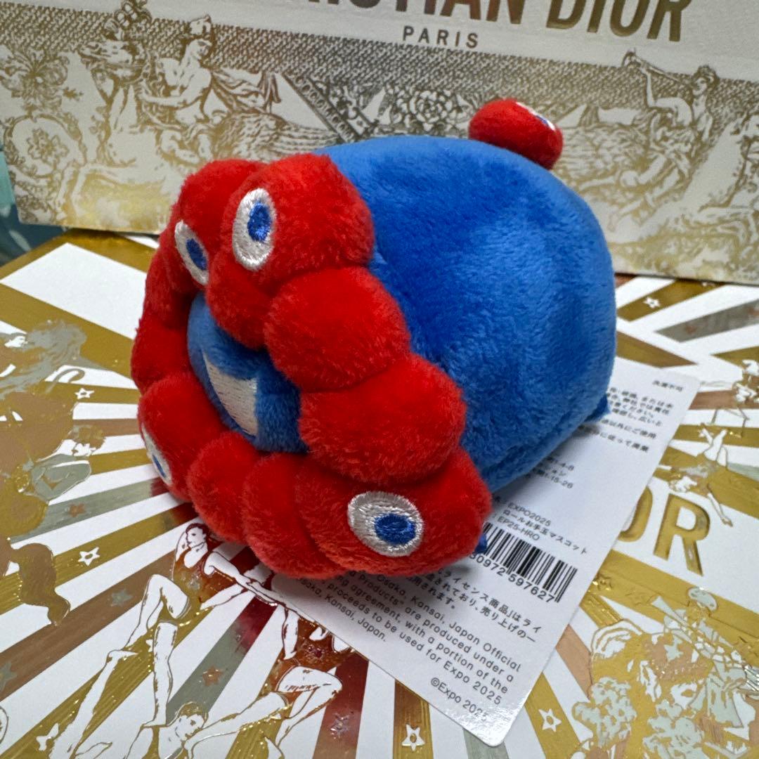 【レア】大阪万博 ミャクミャク ロールお手玉マスコット ぬいぐるみ