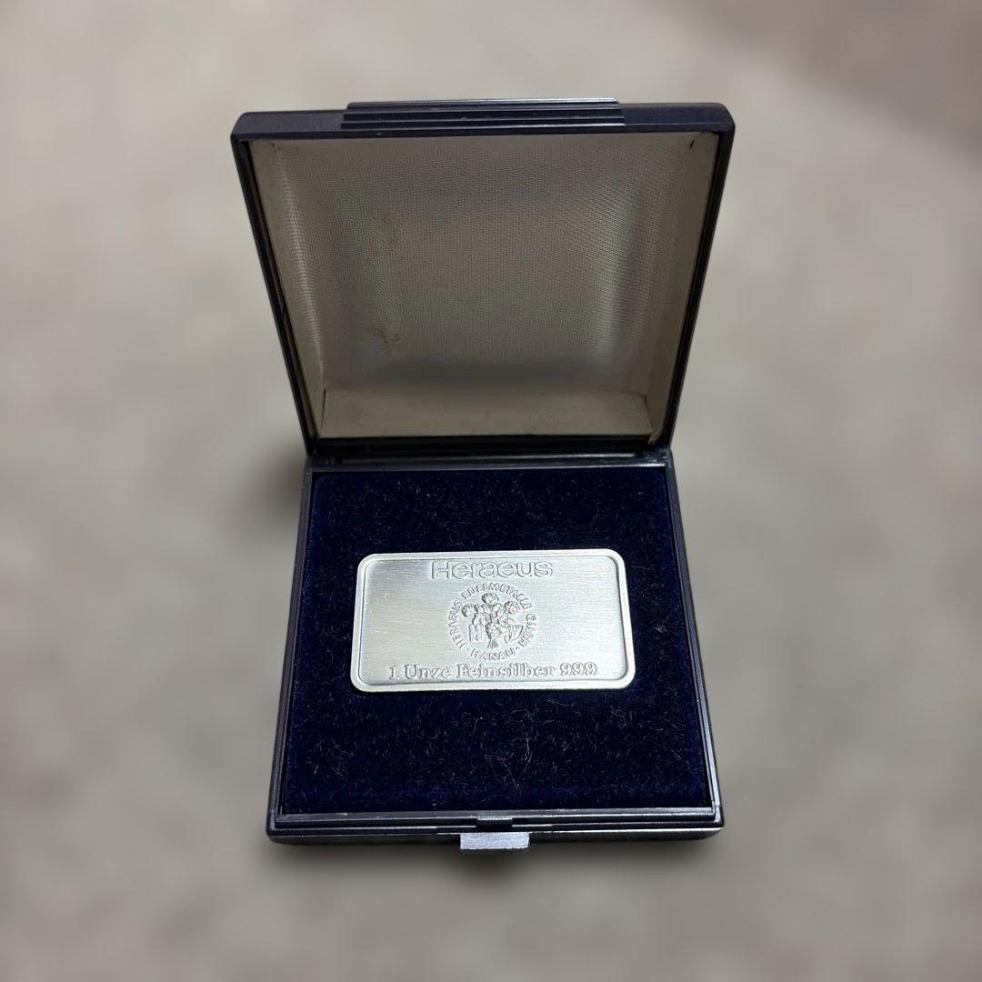 Heraeus 1オンス銀バー Hamburgデザイン