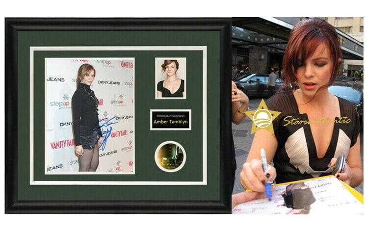 直筆サイン入り写真 アンバー・タンブリン 俳優/フレーム別/SA鑑定済
