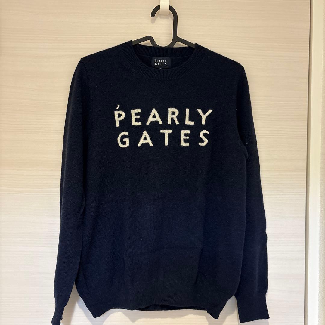 PEARLY GATES カシミヤセーター ネイビー サイズ1