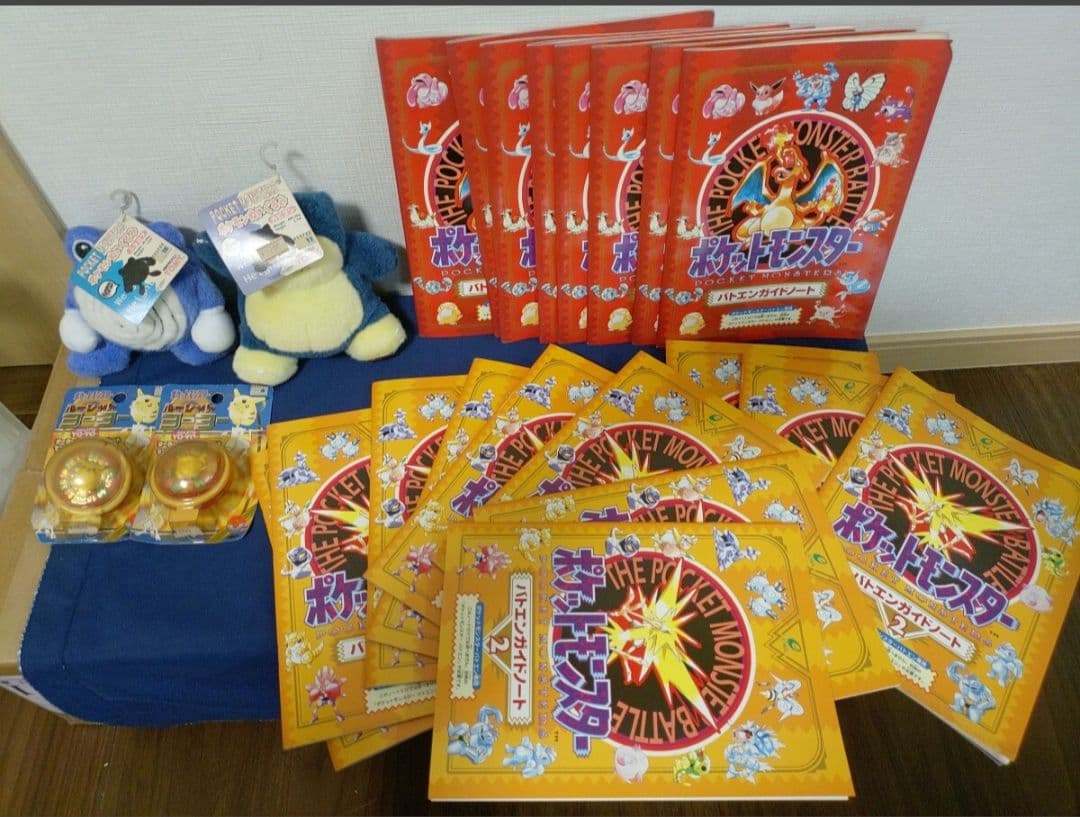 【大量】ポケモングッズ/バトエンガイドノート22冊/TOMYぬいぐるみ2体他