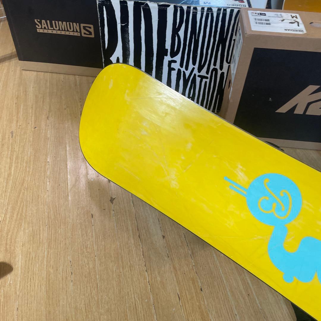 BURTON　キッズスノーボードセット　121cm　バートン　バイン付4点セット