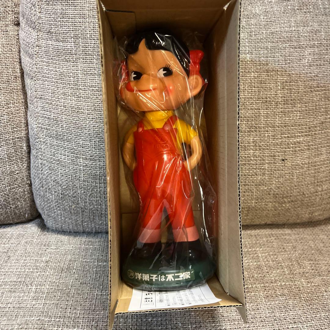 【超レア・未使用・完動品】ペコちゃん 首振り人形
