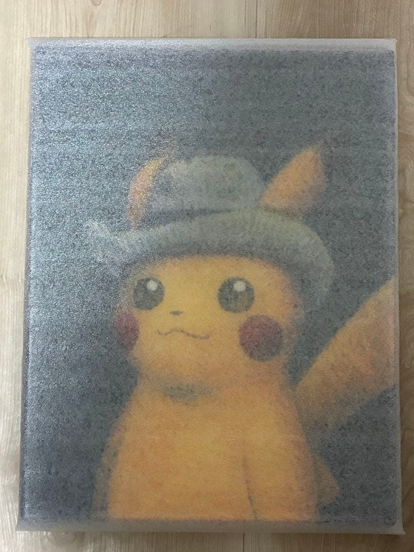 ゴッホ ピカチュウ キャンバスアート Sサイズ