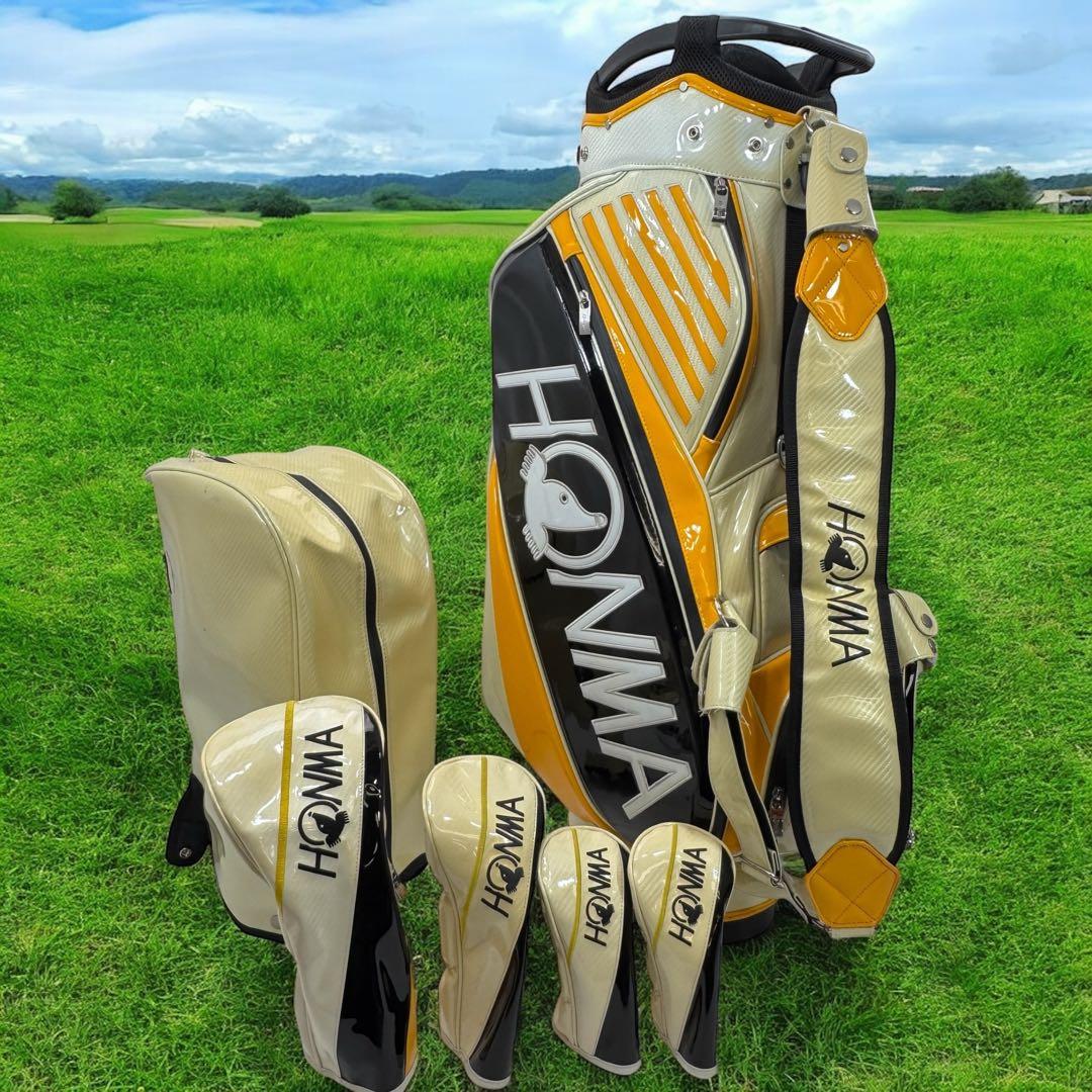 ホンマ　プロツアー スタンド キャディバッグ CB12202　ヘッドカバー4点付