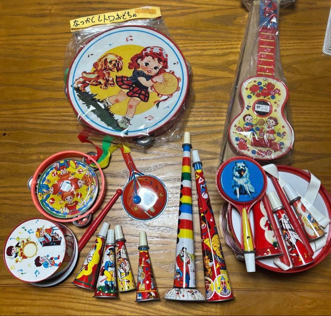 昭和レトロ　ブリキのおもちゃセット