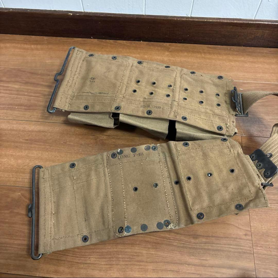 米軍　実物　WW1 WW2 M1918 BARガンナーベルト ② 送料無料