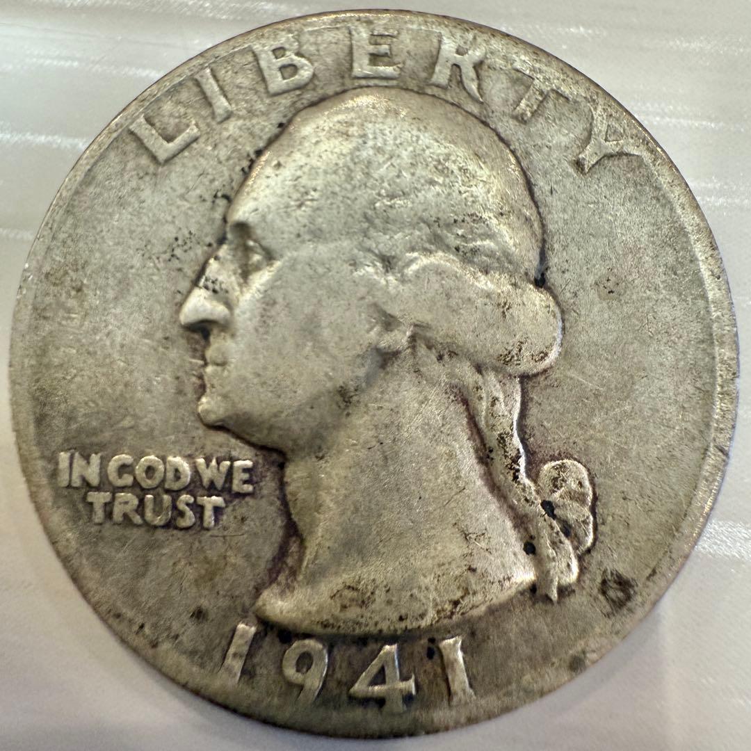 海外　銀貨　外国　古銭　6枚まとめ　アメリカ　クォーターダラー　など