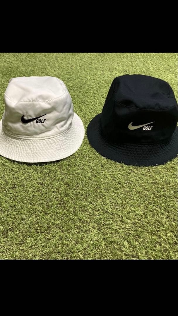 ナイキ ゴルフ バケットハット(白／黒) M/L
