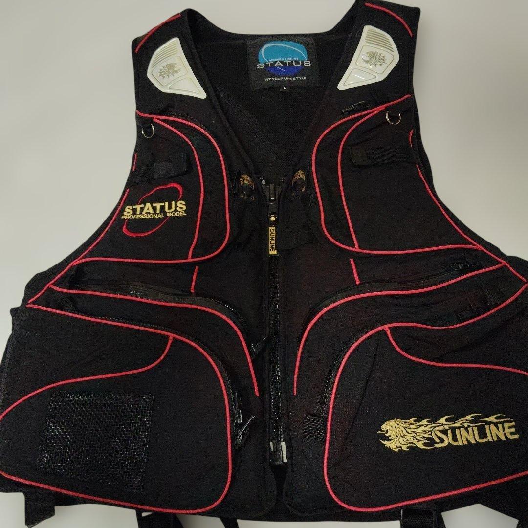 サンライン　STATUS 　磯　 フローティングベスト　 L サイズ　美品