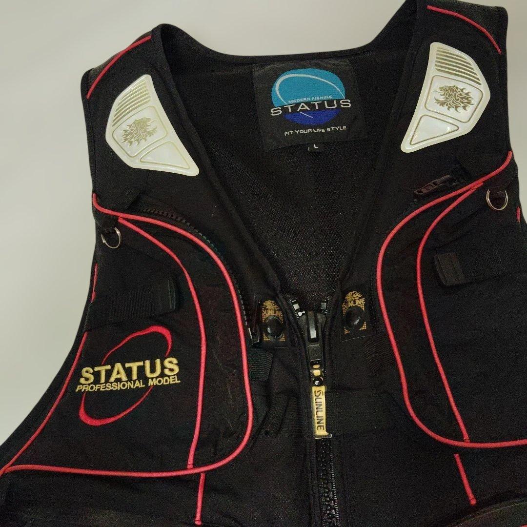サンライン　STATUS 　磯　 フローティングベスト　 L サイズ　美品