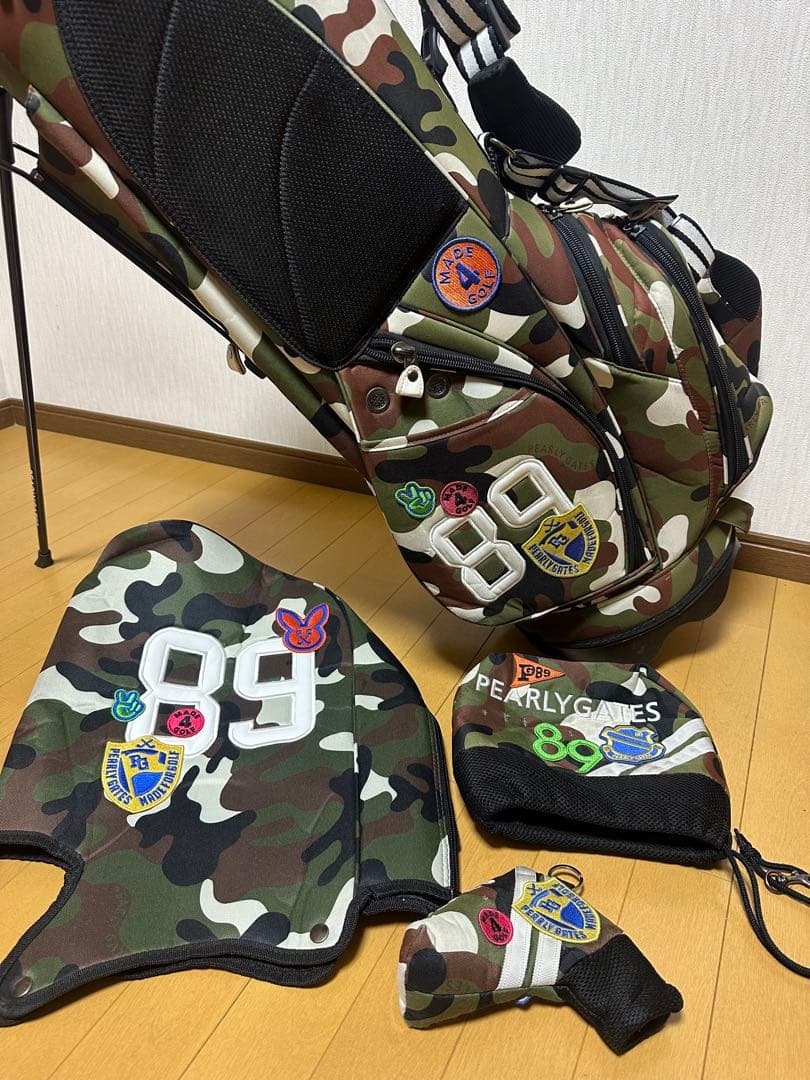 PEARLY GATES 迷彩 ワッペン　スタンドキャディーバック　完売モデル