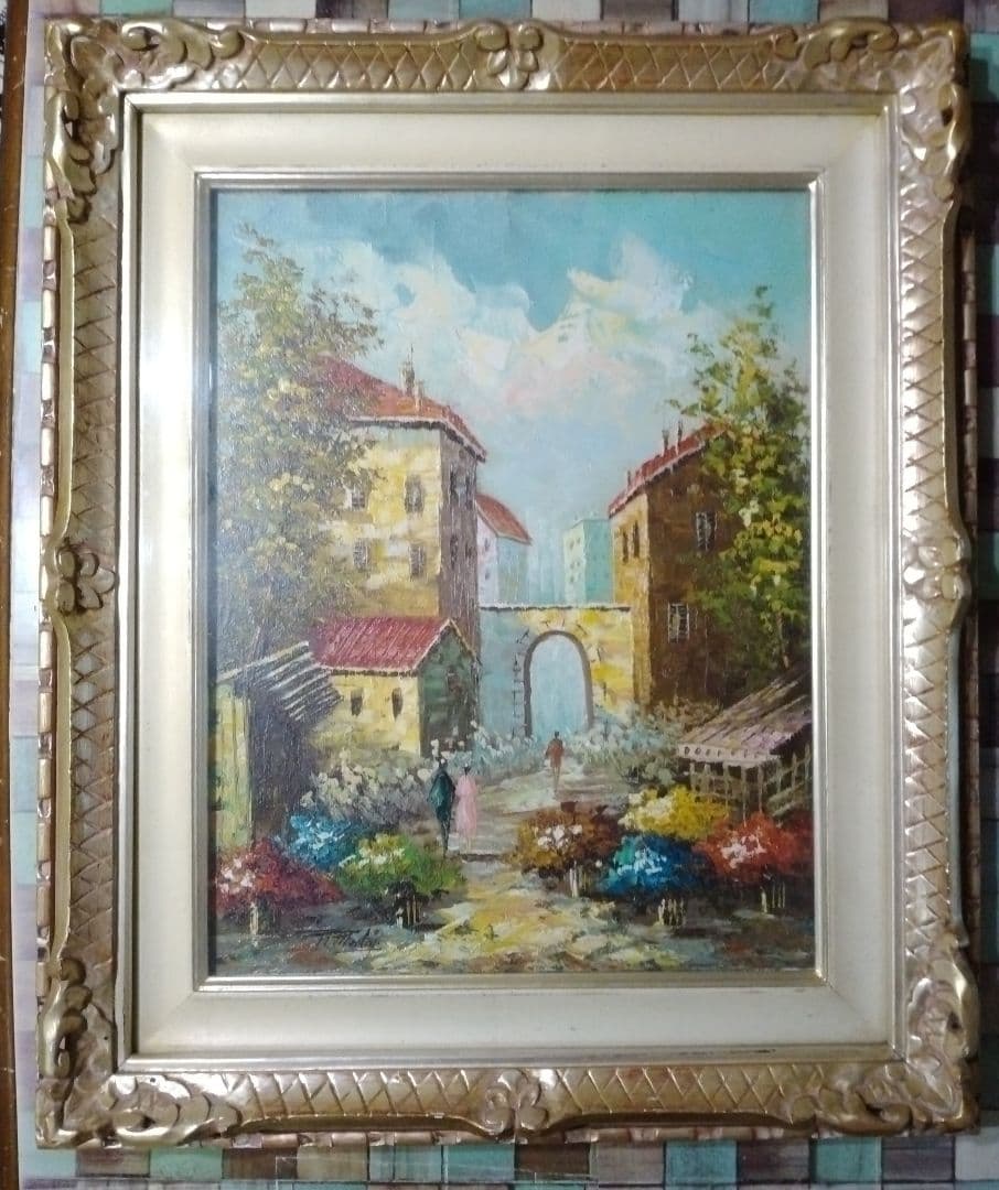 H.Morley画　「街角」