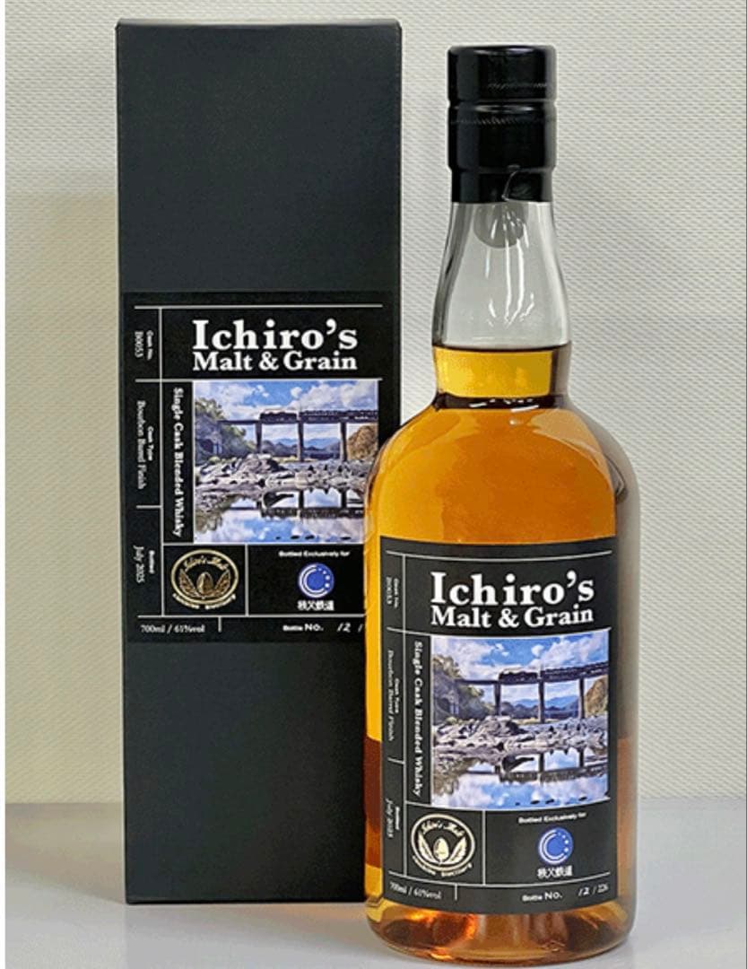 【美品】限定記念酒 イチローズモルト秩父鉄道SLオリジナル記念ボトル2025