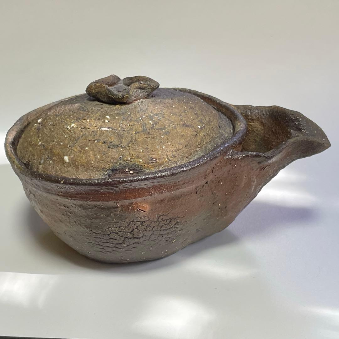 國吉清尚 焼締 珊瑚紋 宝瓶 急須 片口 国吉清尚 沖縄 やちむん