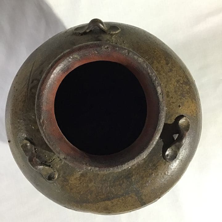 古備前三耳壷　江戸期