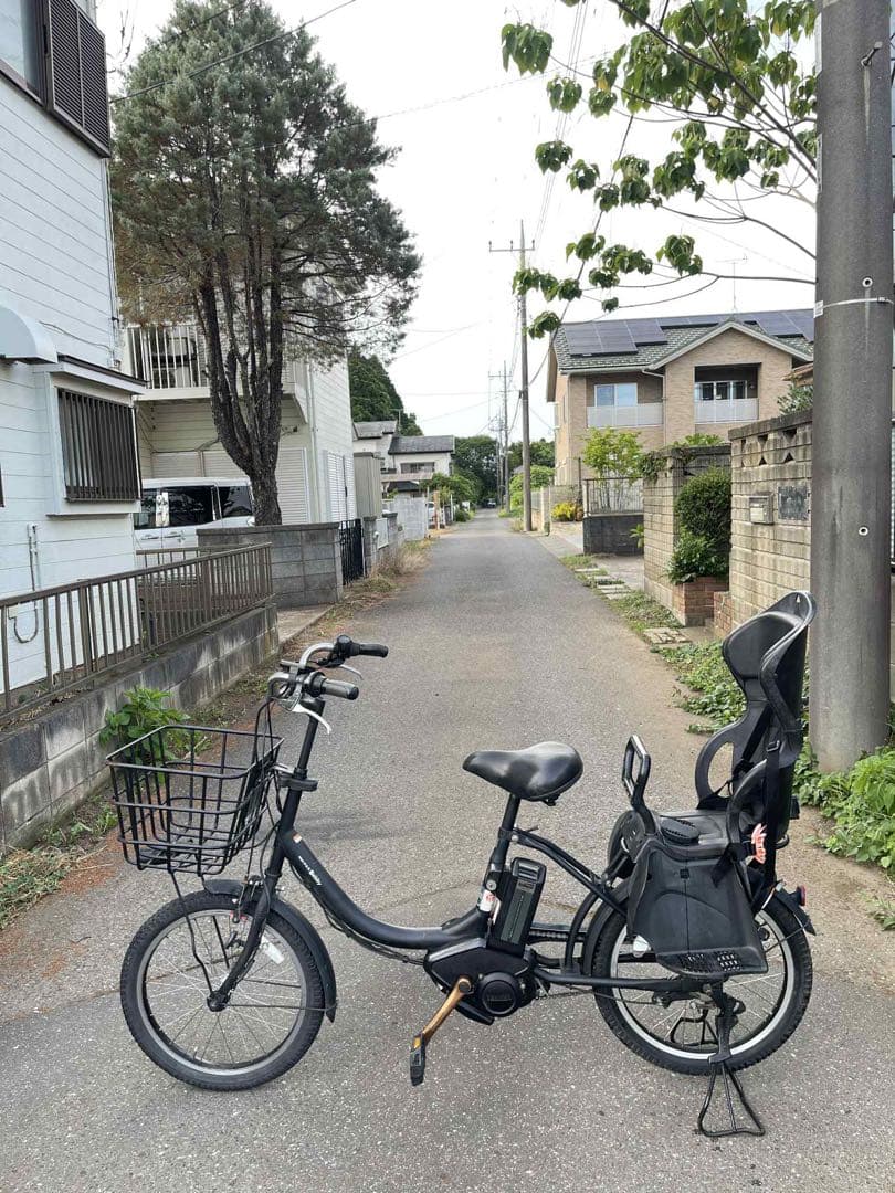 電動アシスト自転車 チャイルドシート付き ブラック