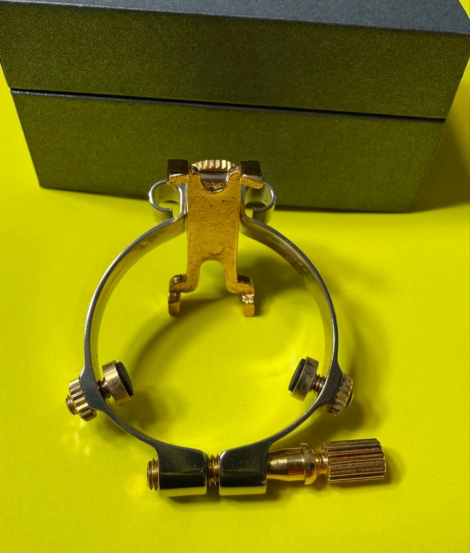 JLVリガチャー テナーサックス用、 アルトクラリネット用　プラチナメッキ